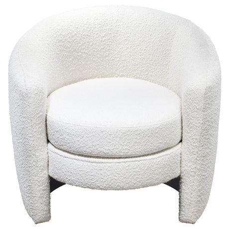Avalon White Boucle Lounge Chair by Ashcroft Imports at Eve Furniture