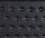 Aveline Black Queen LED Upholstered Panel Bed by Homelegance at Eve Furniture