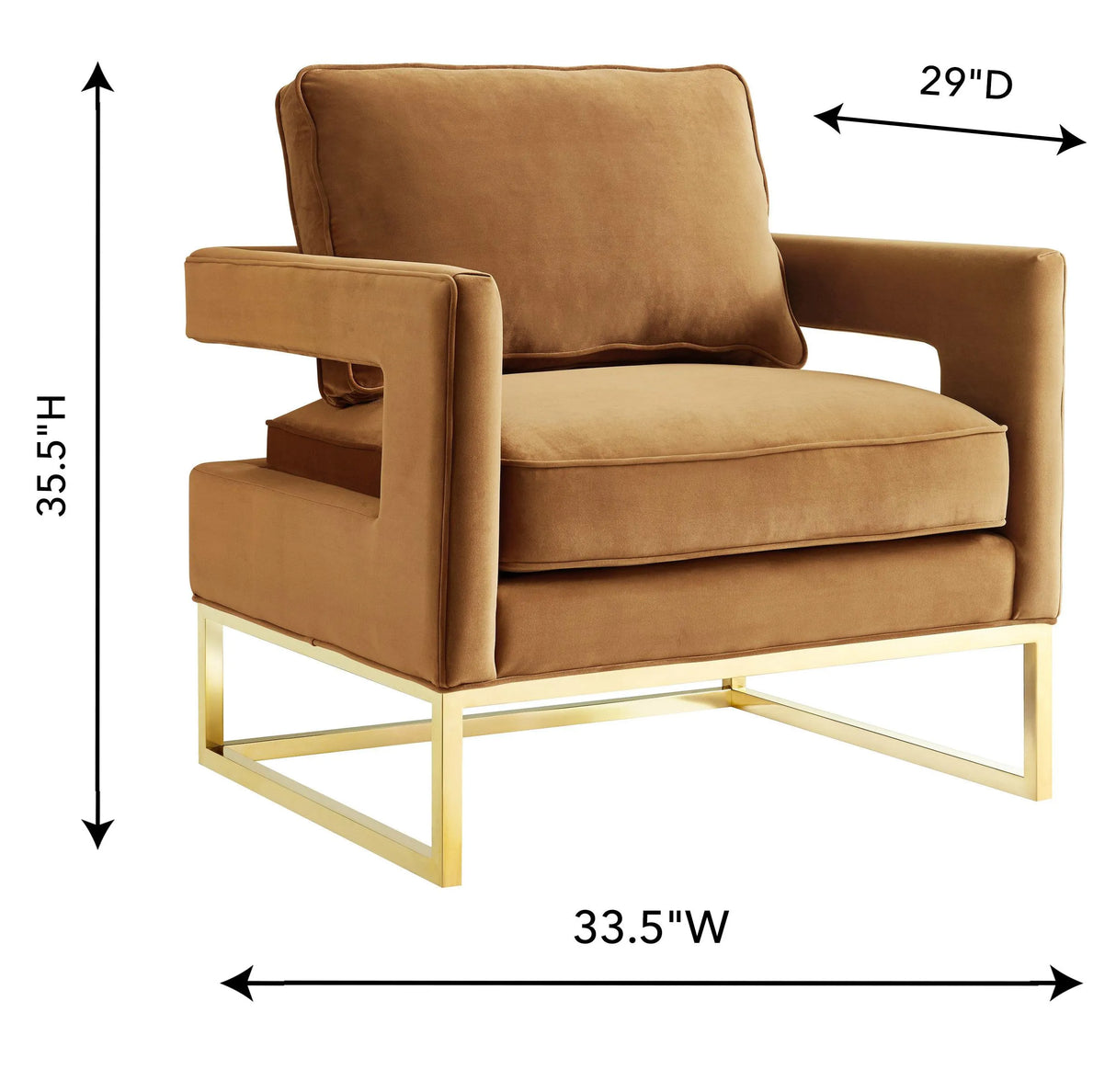 Avery Velvet Accent Chair by TOV Furniture at Eve Furniture