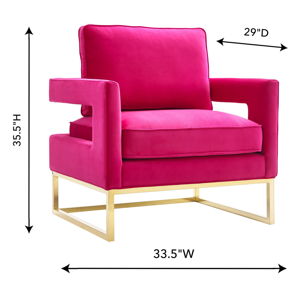 Avery Velvet Accent Chair by TOV Furniture at Eve Furniture