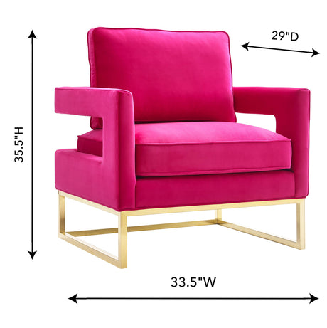 Avery Velvet Accent Chair by TOV Furniture at Eve Furniture