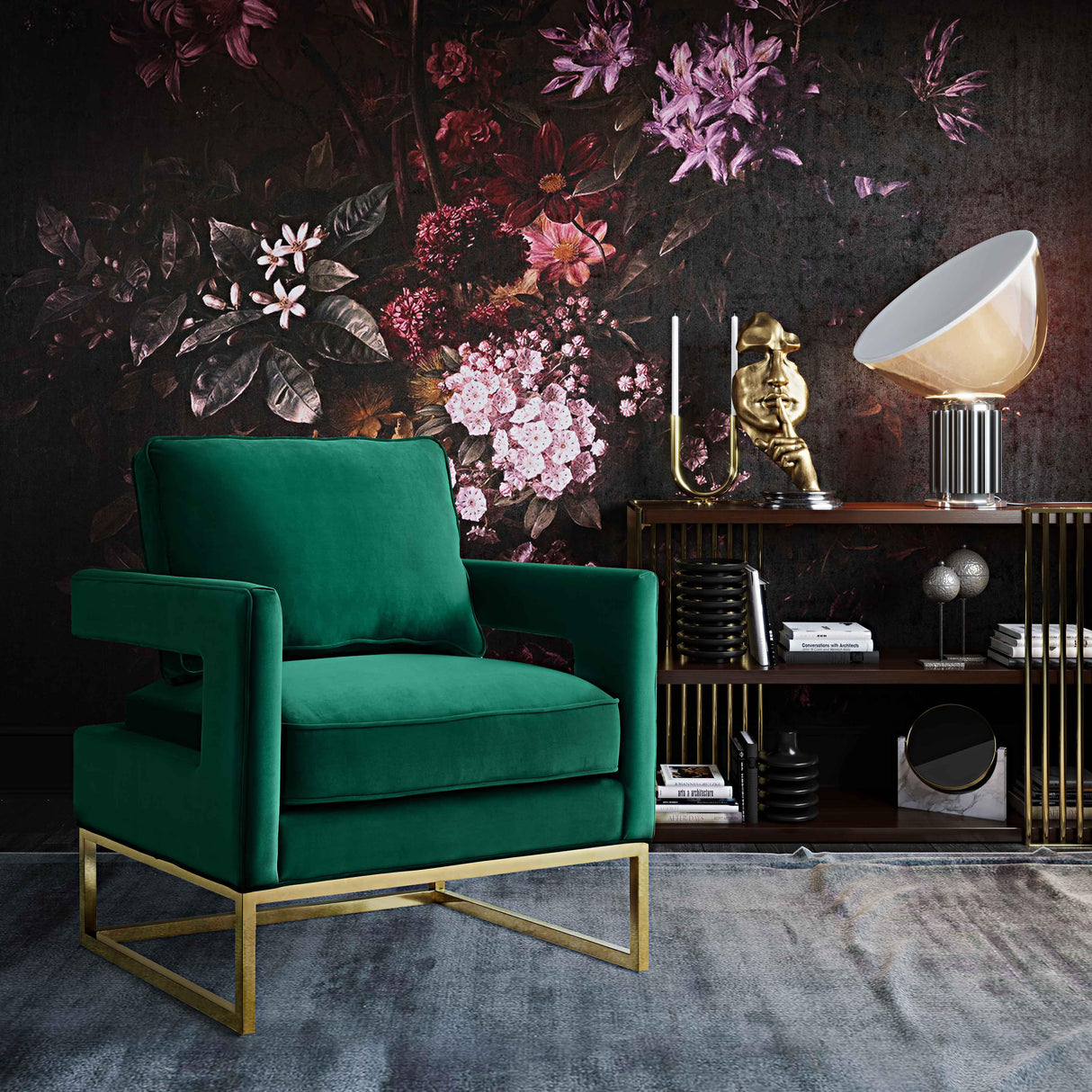 Avery Velvet Accent Chair by TOV Furniture at Eve Furniture