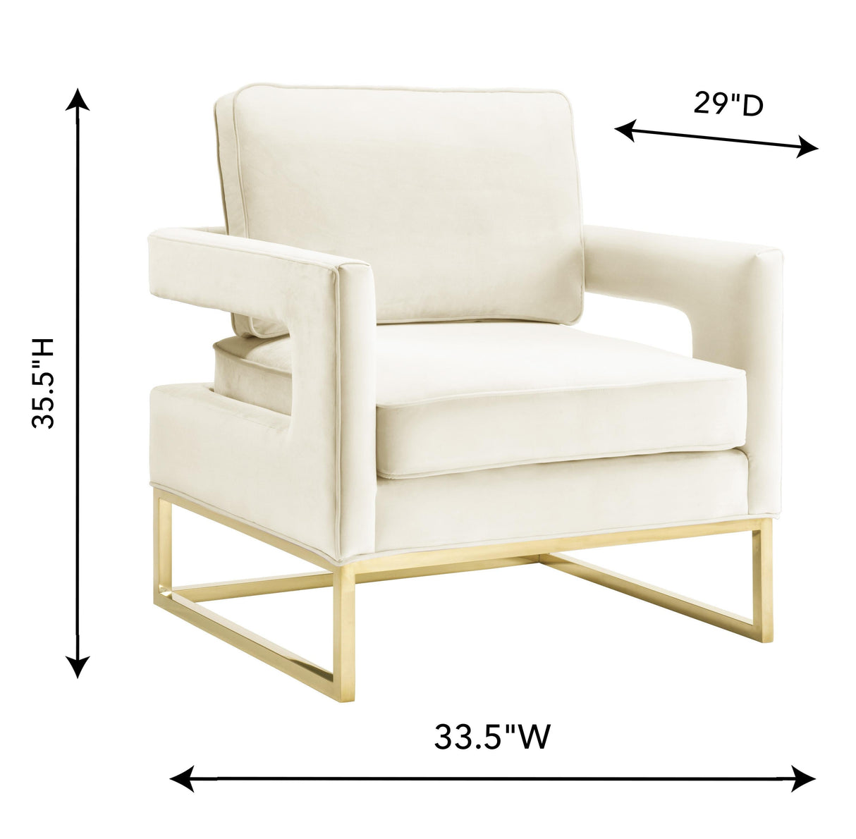 Avery Velvet Accent Chair by TOV Furniture at Eve Furniture