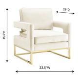 Avery Velvet Accent Chair by TOV Furniture at Eve Furniture