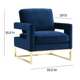Avery Velvet Accent Chair by TOV Furniture at Eve Furniture
