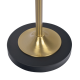 Axis Brassed Gold Floor Lamp with 4-Way Switch Double Spots with Metal Base by Ashcroft Furniture at Eve Furniture