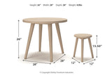 Blariden Natural Table and Chairs