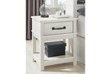 Dorrinson White Nightstand