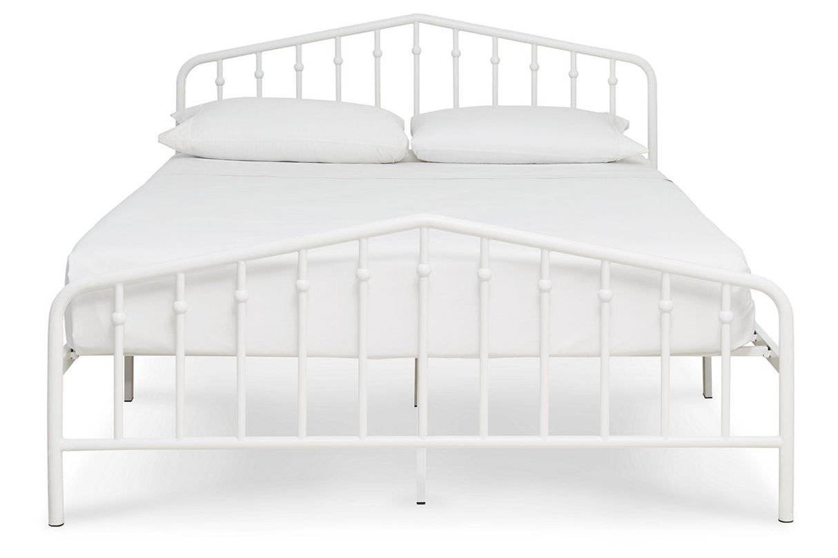 Trentlore White Queen Metal Bed