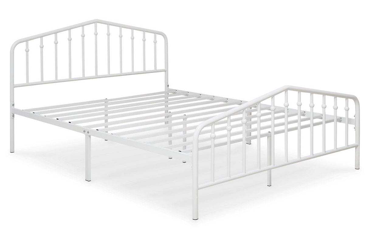 Trentlore White Queen Metal Bed