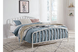 Trentlore White Queen Metal Bed