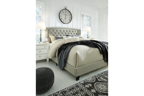 Jerary Gray Queen Upholstered Bed