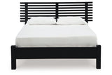 Danziar Black Queen Slat Platform Bed