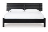 Danziar Black King Slat Platform Bed