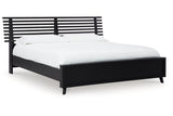 Danziar Black King Slat Platform Bed