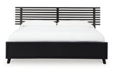 Danziar Black King Slat Platform Bed