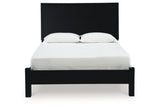 Danziar Black Queen Platform Bed