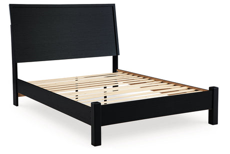 Danziar Black Queen Platform Bed