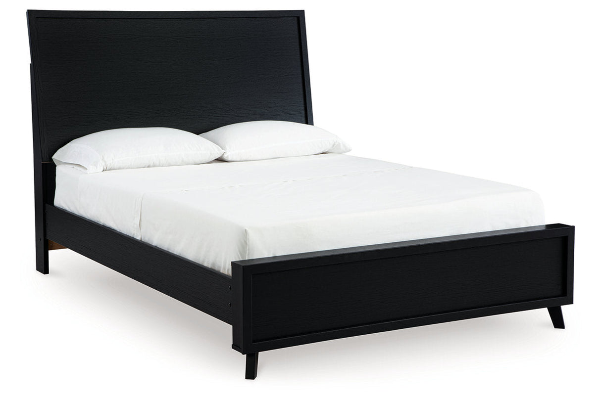 Danziar Black Queen Platform Bed