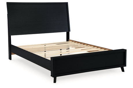 Danziar Black Queen Platform Bed