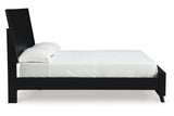 Danziar Black Queen Platform Bed