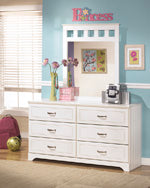 Lulu White Bedroom Mirror (Mirror Only)