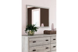 Vessalli Gray Dresser and Mirror