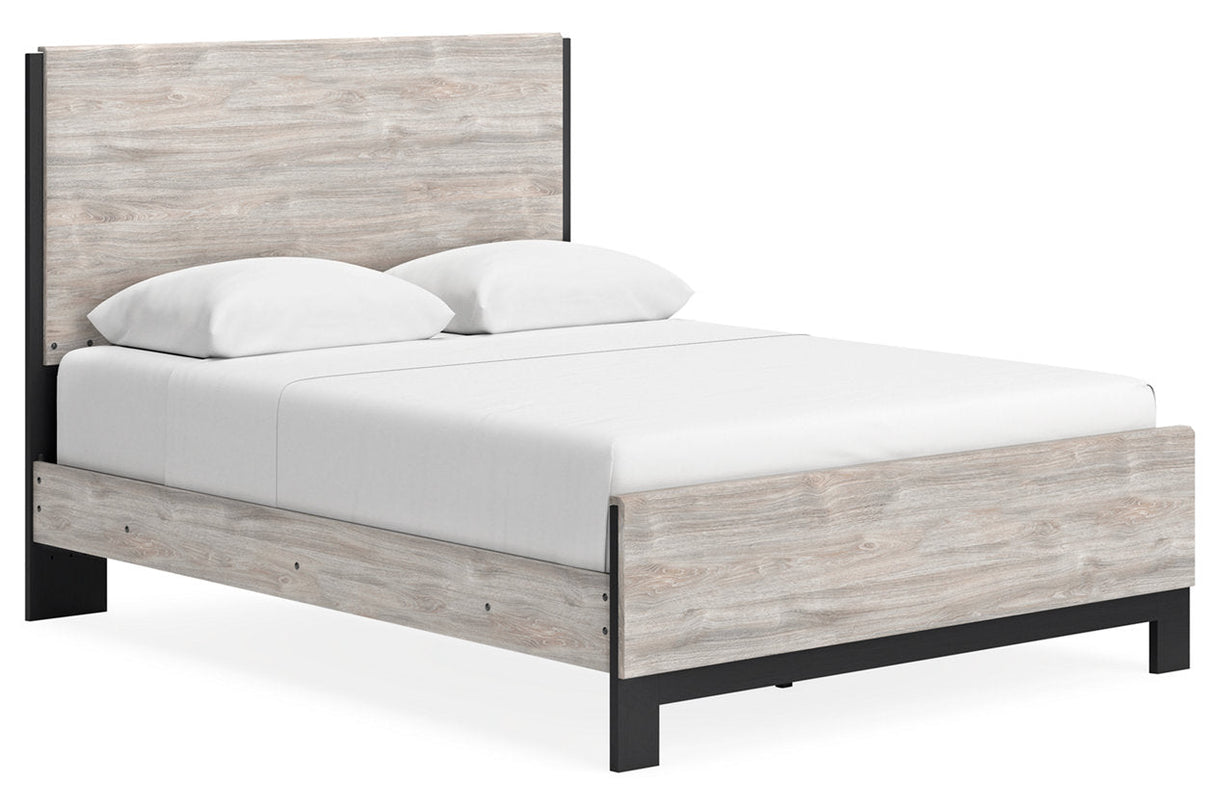 Vessalli Gray Queen Panel Bed