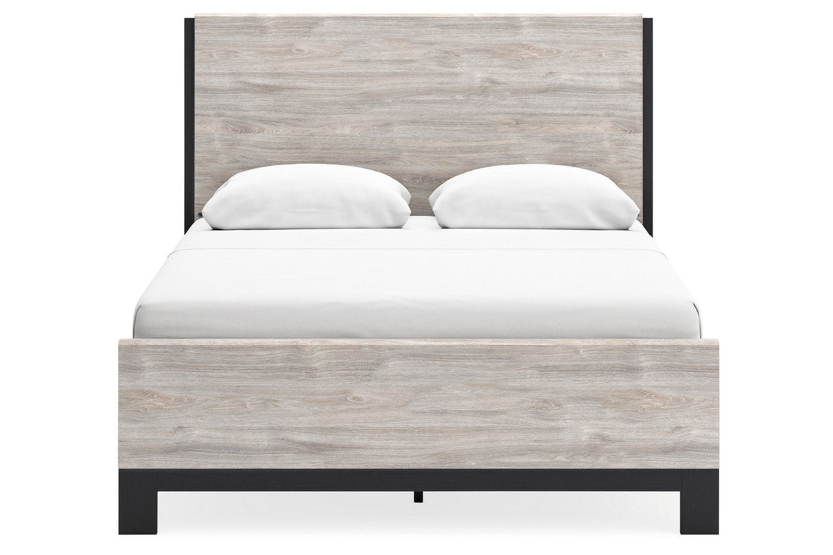 Vessalli Gray Queen Panel Bed