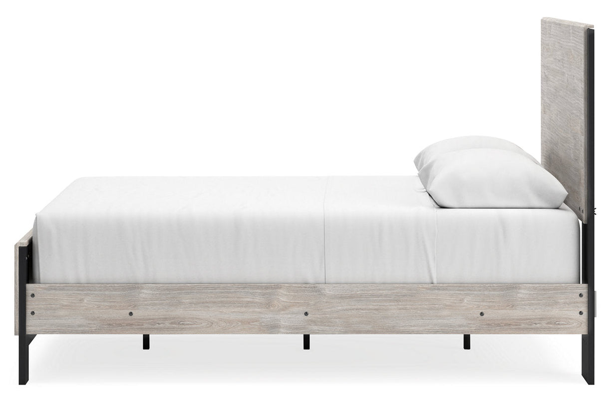 Vessalli Gray Queen Panel Bed