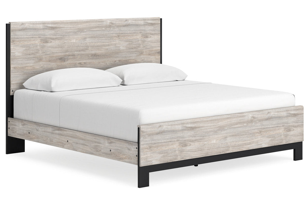 Vessalli Gray King Panel Bed