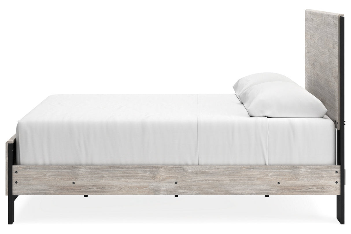 Vessalli Gray King Panel Bed