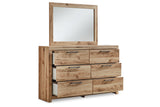 Hyanna Tan Brown Dresser and Mirror