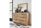 Hyanna Tan Brown Dresser and Mirror