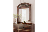 Glosmount Two-tone Dresser and Mirror