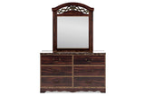 Glosmount Two-tone Dresser and Mirror