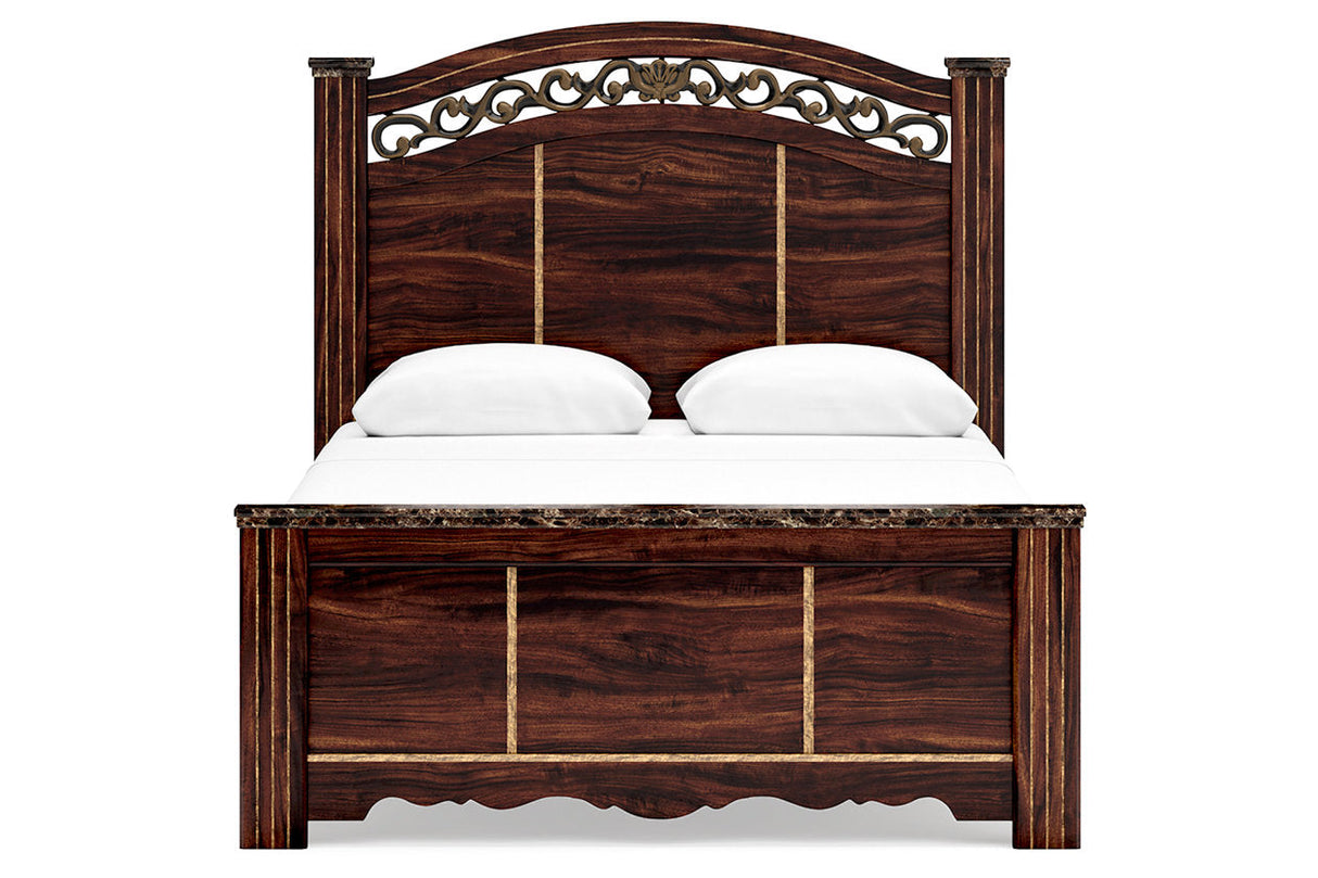 Glosmount Two-tone Queen Poster Bed