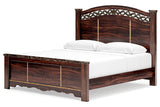 Glosmount Two-tone King Poster Bed