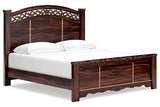 Glosmount Two-tone King Poster Bed