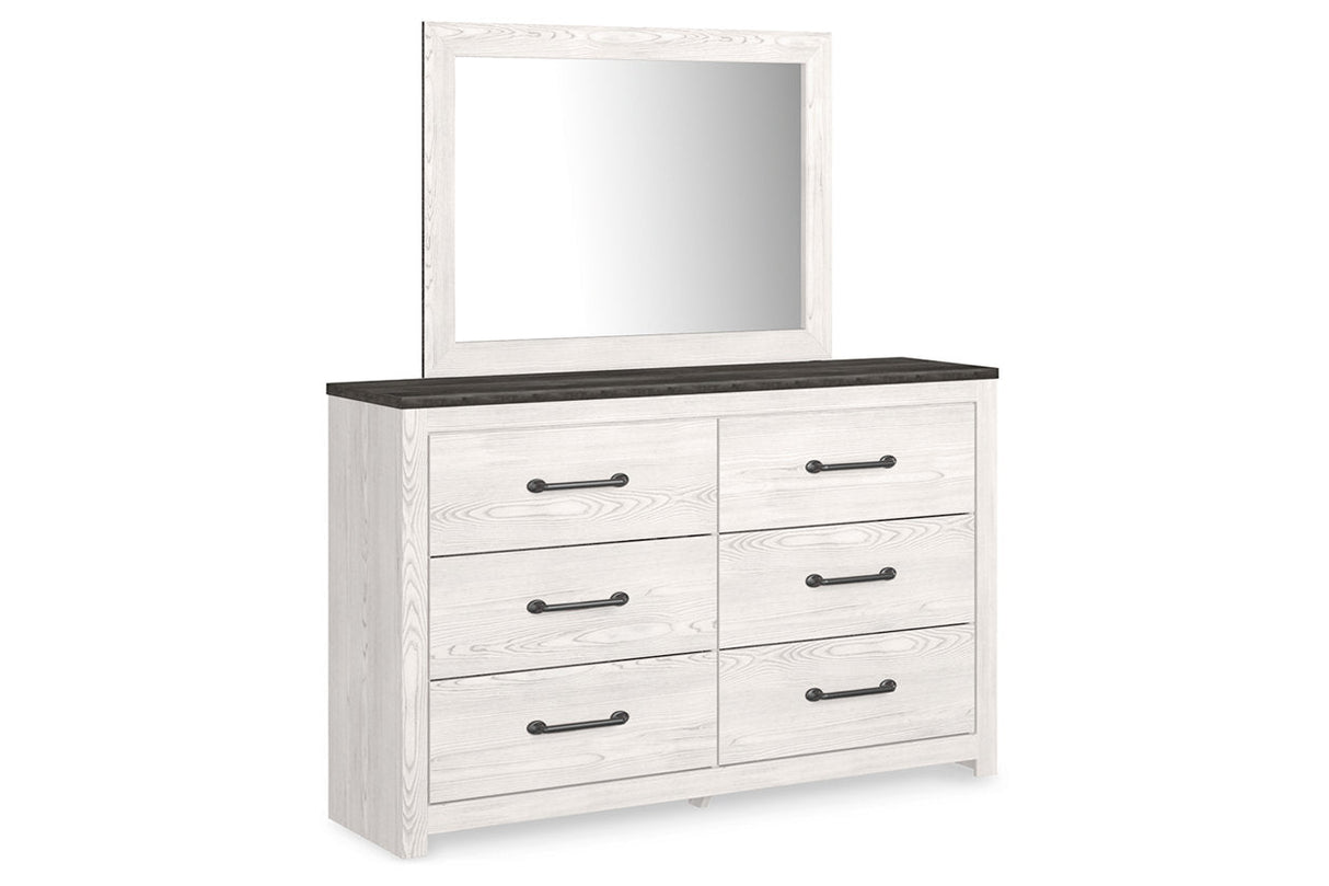 Gerridan White/Gray Dresser and Mirror