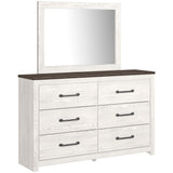 Gerridan White/Gray Panel Bedroom Set