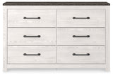 Gerridan White/Gray Dresser