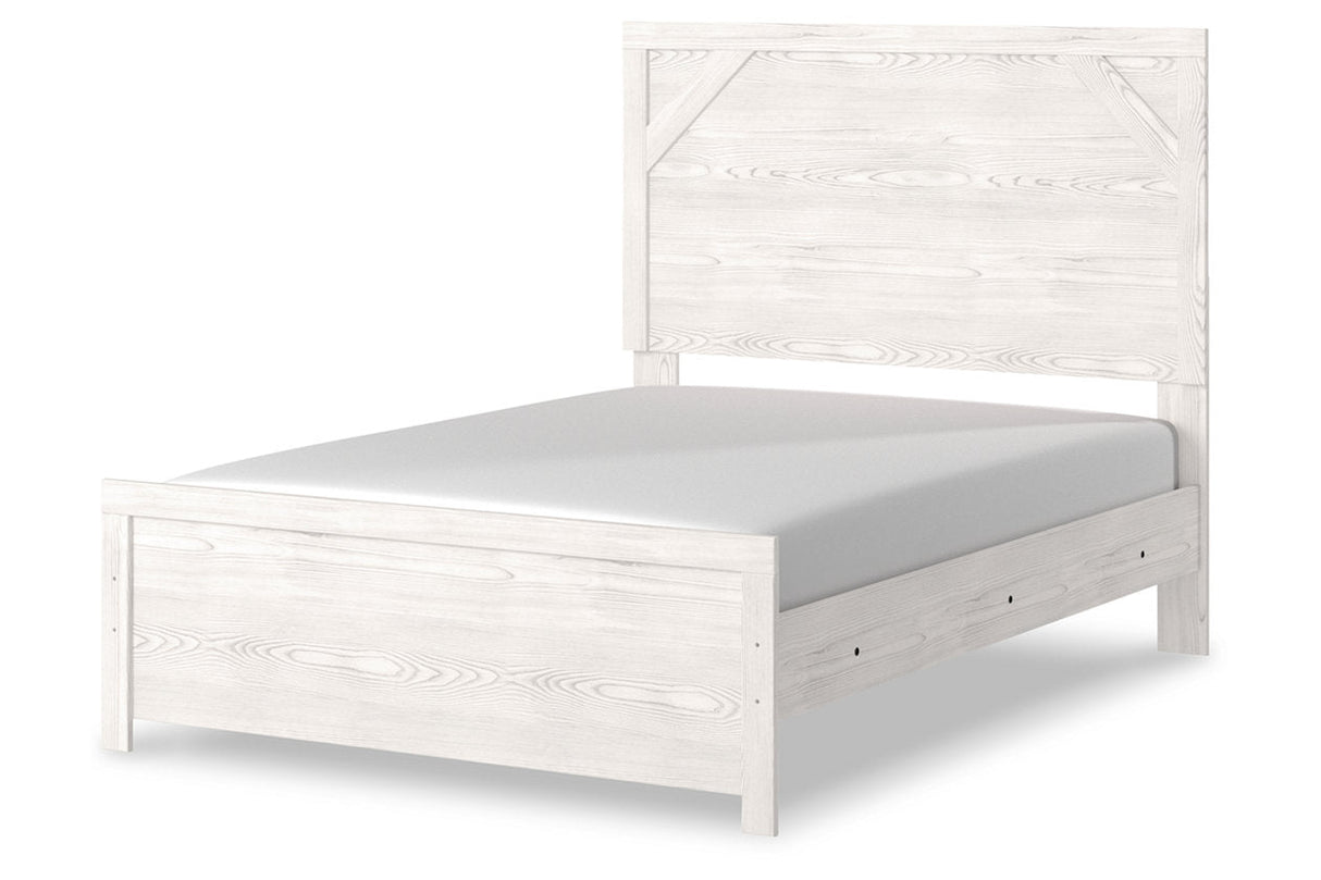 Gerridan White/Gray Full Panel Bed