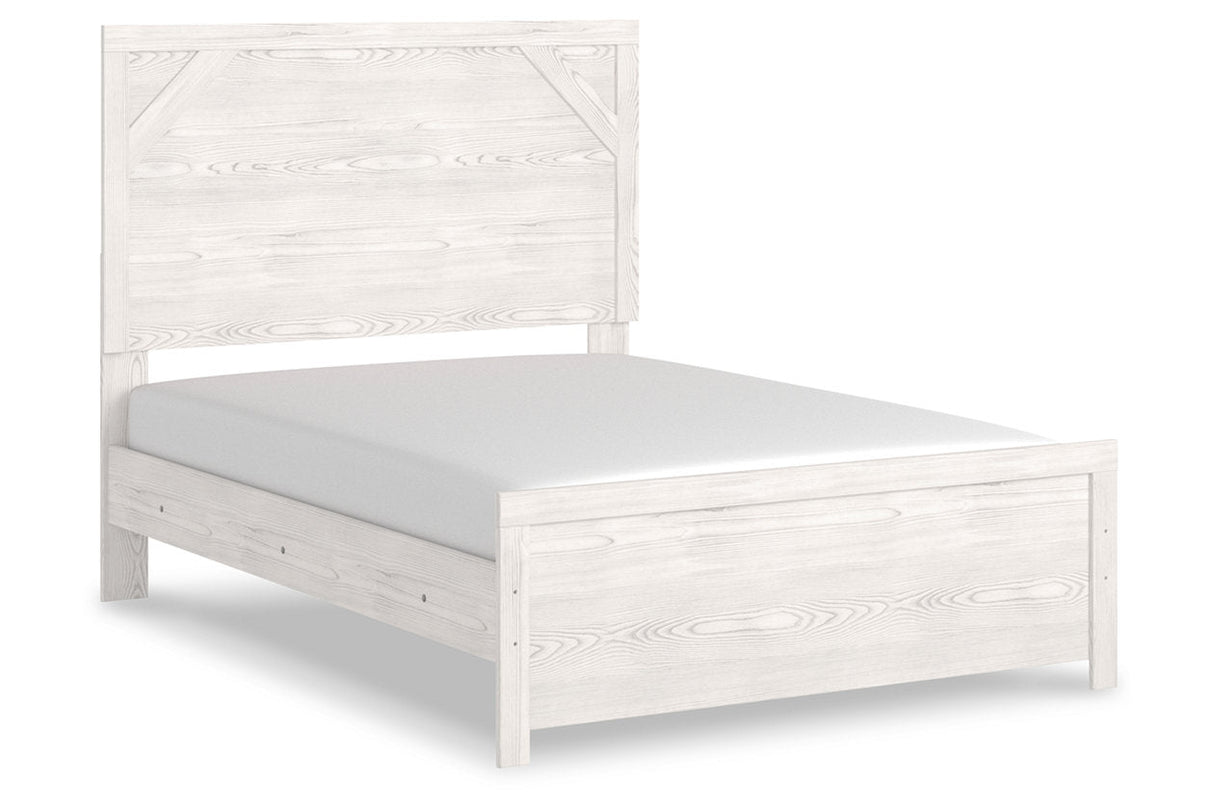 Gerridan White/Gray Full Panel Bed