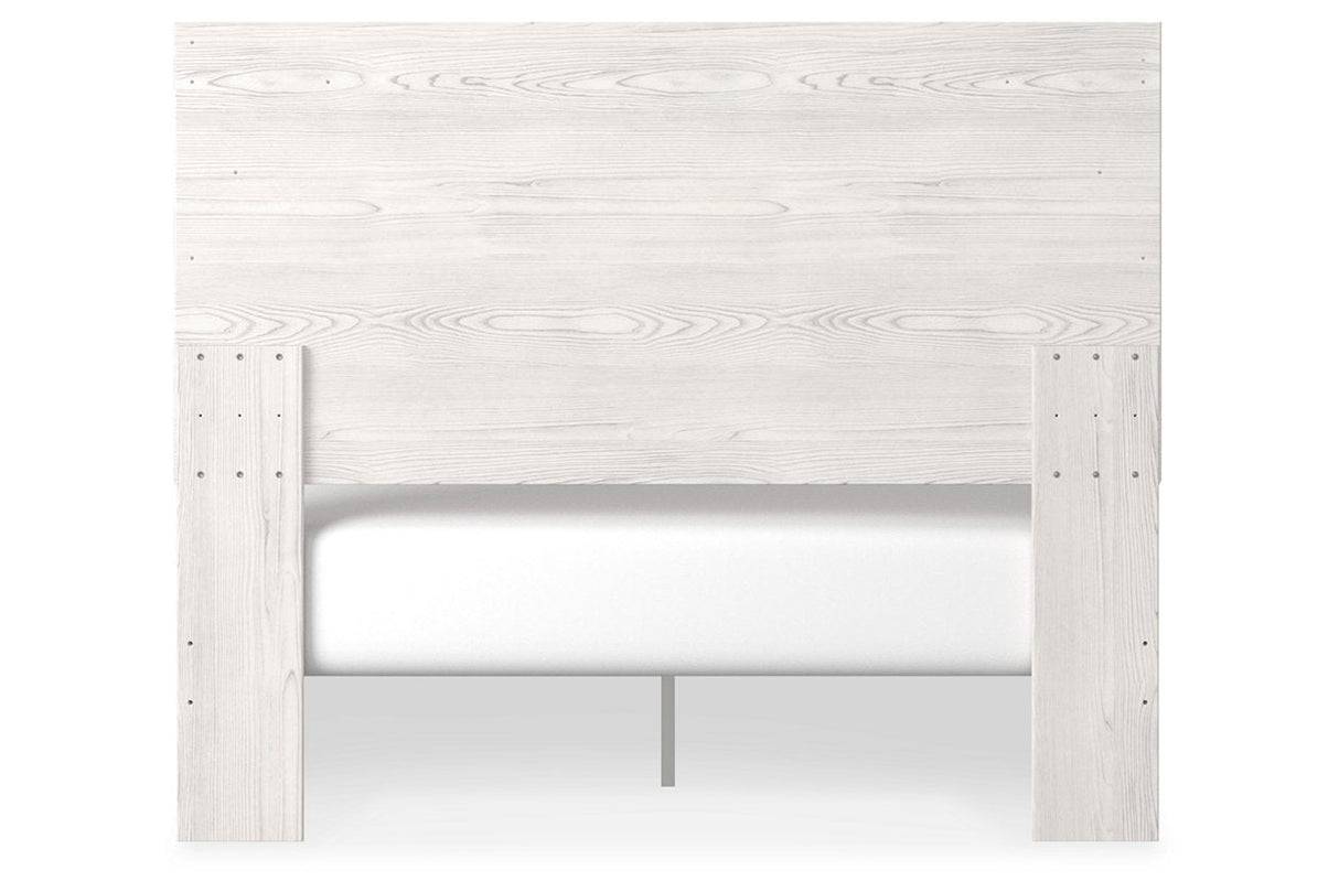 Gerridan White/Gray Queen Panel Bed