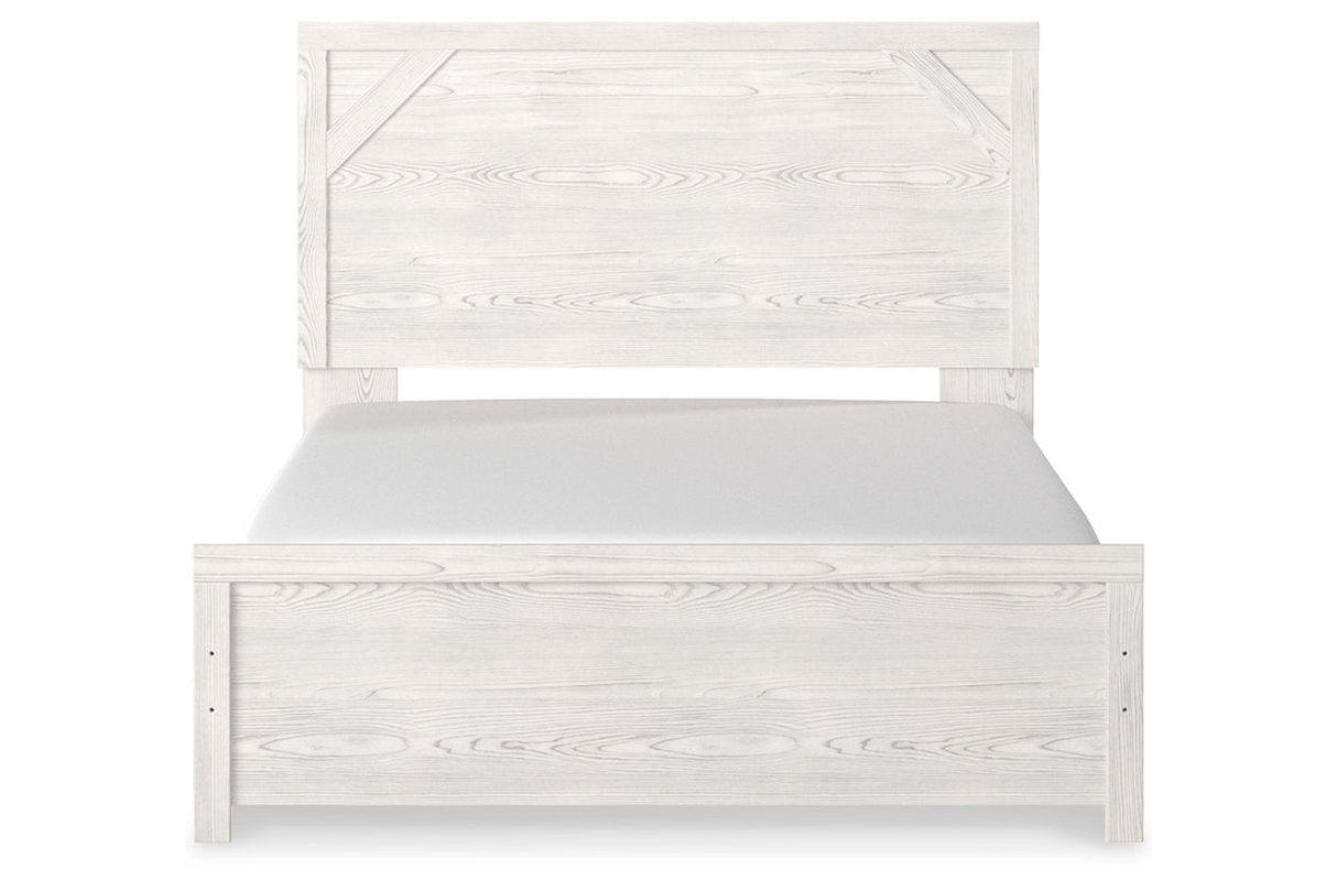 Gerridan White/Gray Queen Panel Bed