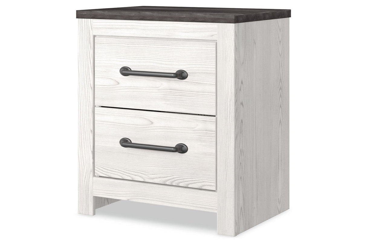 Gerridan White/Gray Nightstand