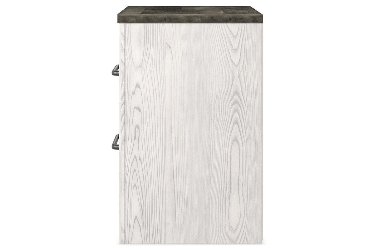 Gerridan White/Gray Nightstand