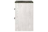 Gerridan White/Gray Nightstand