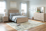 Senniberg Light Brown/White Panel Youth Bedroom Set